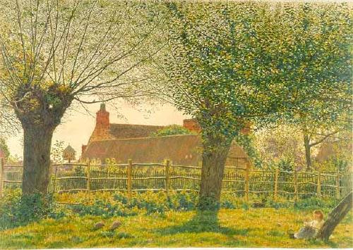 George Price Boyce.RWS At Binsey near Oxford china oil painting image